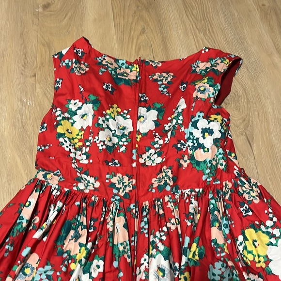 Modcloth Red Floral Midi Dress - Picture 5 of 7